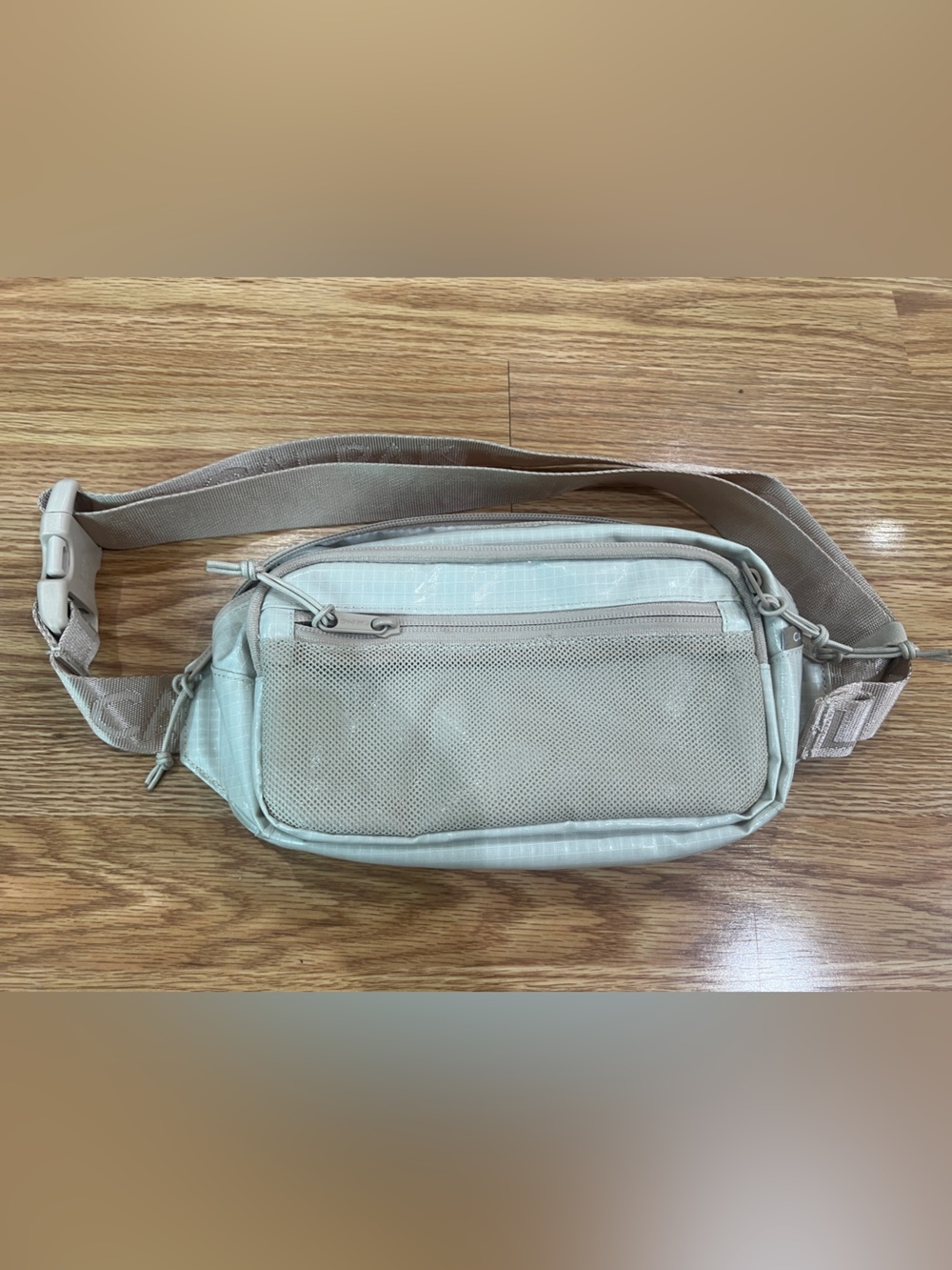 Calpak Sling Fanny Pack Belt Bag in Light Beige